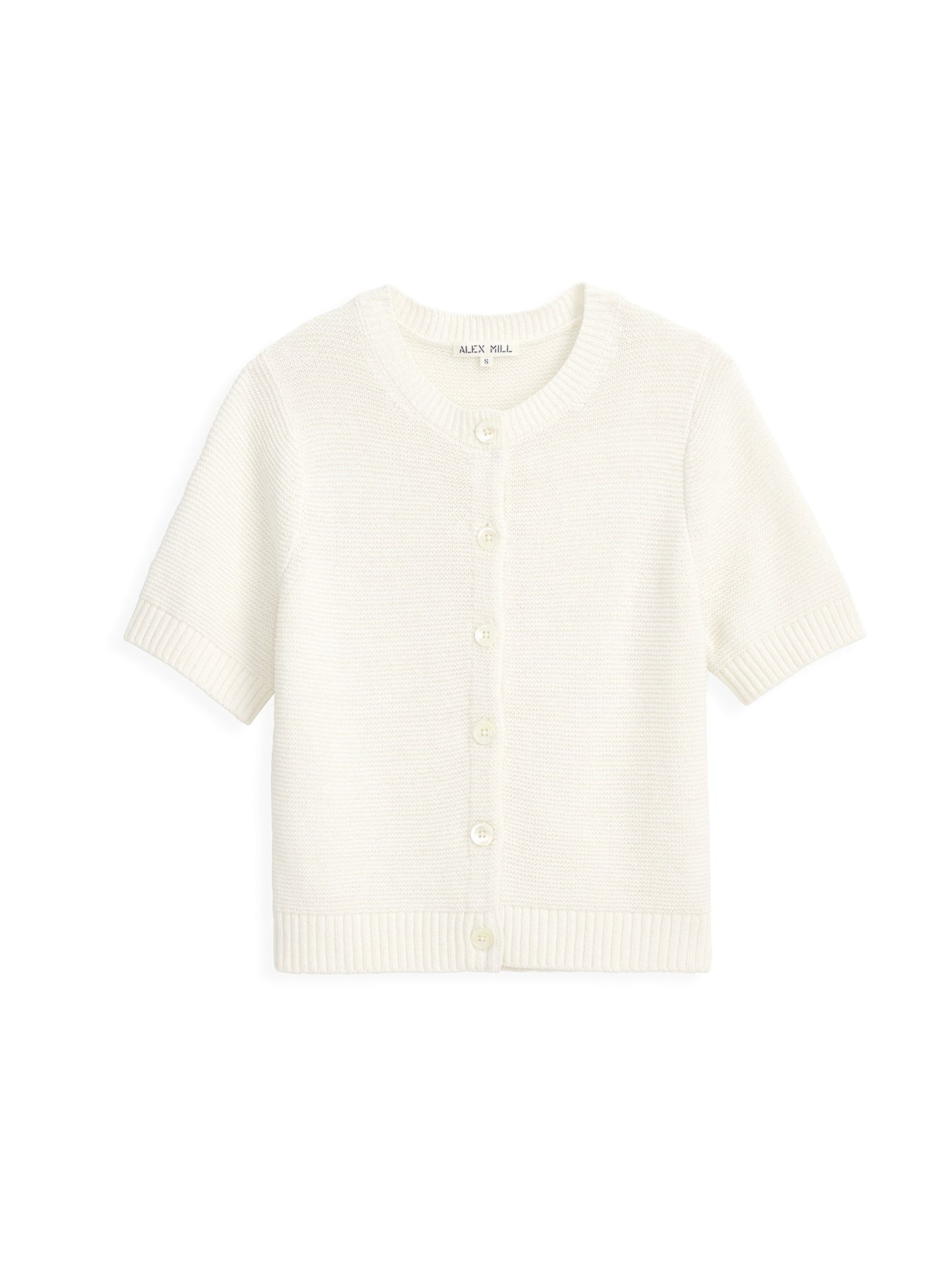 Alex Mill Elle Sweater In Cotton Linen Off White