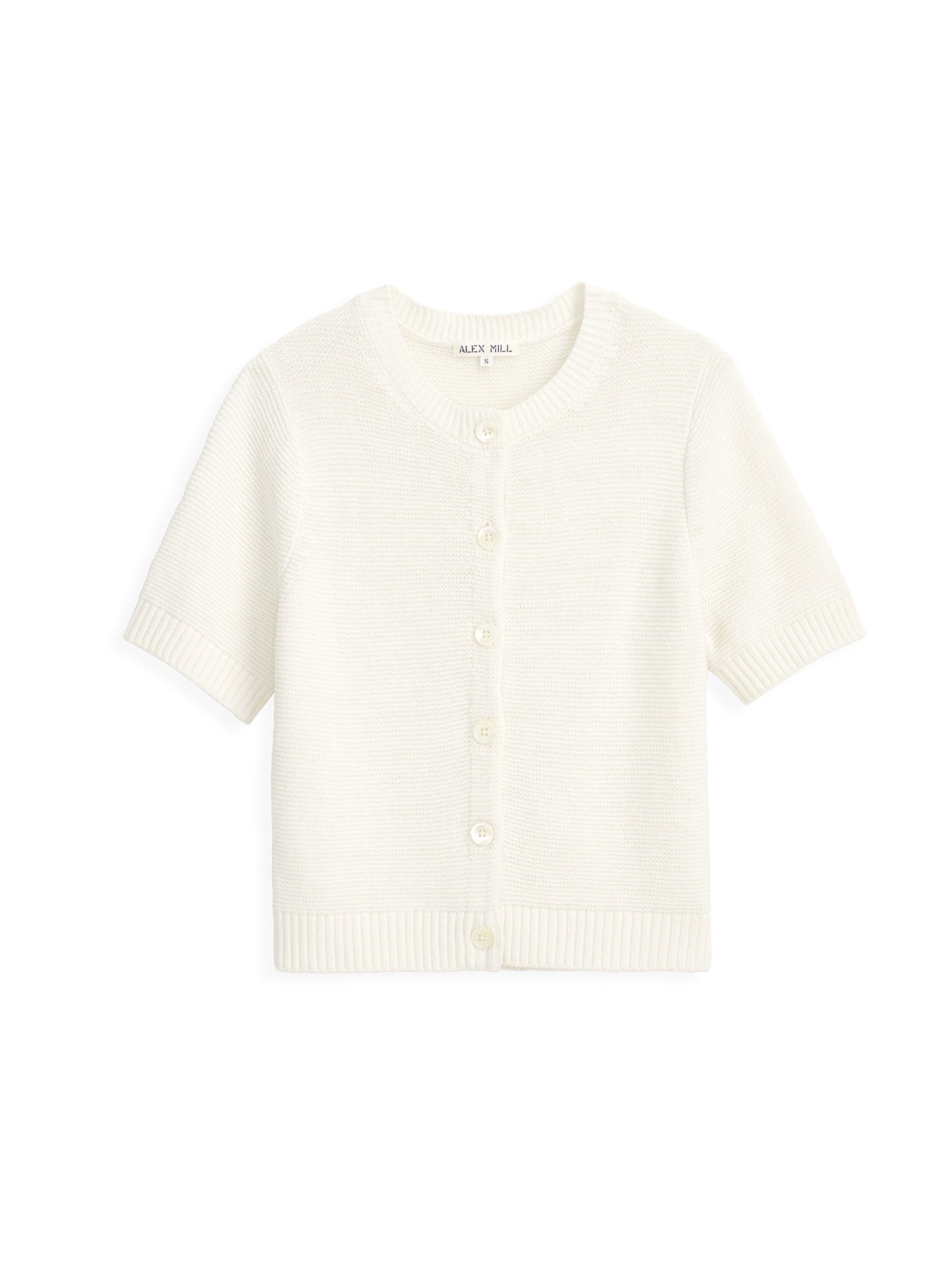 Alex Mill Elle Sweater In Cotton Linen Off White