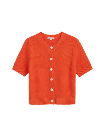 Alex Mill Elle Sweater In Cotton Linen Tangerine