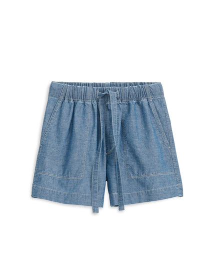 Alex Mill Montauk Short In Chambray Chambray Rinse Wash