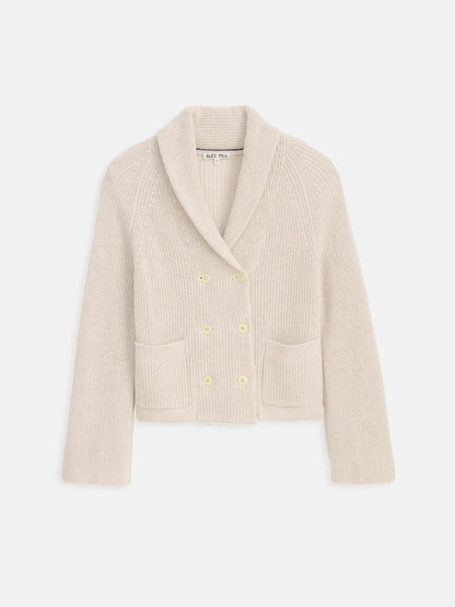Alex Mill Marseille Cardigan In Cotton Linen Ivory