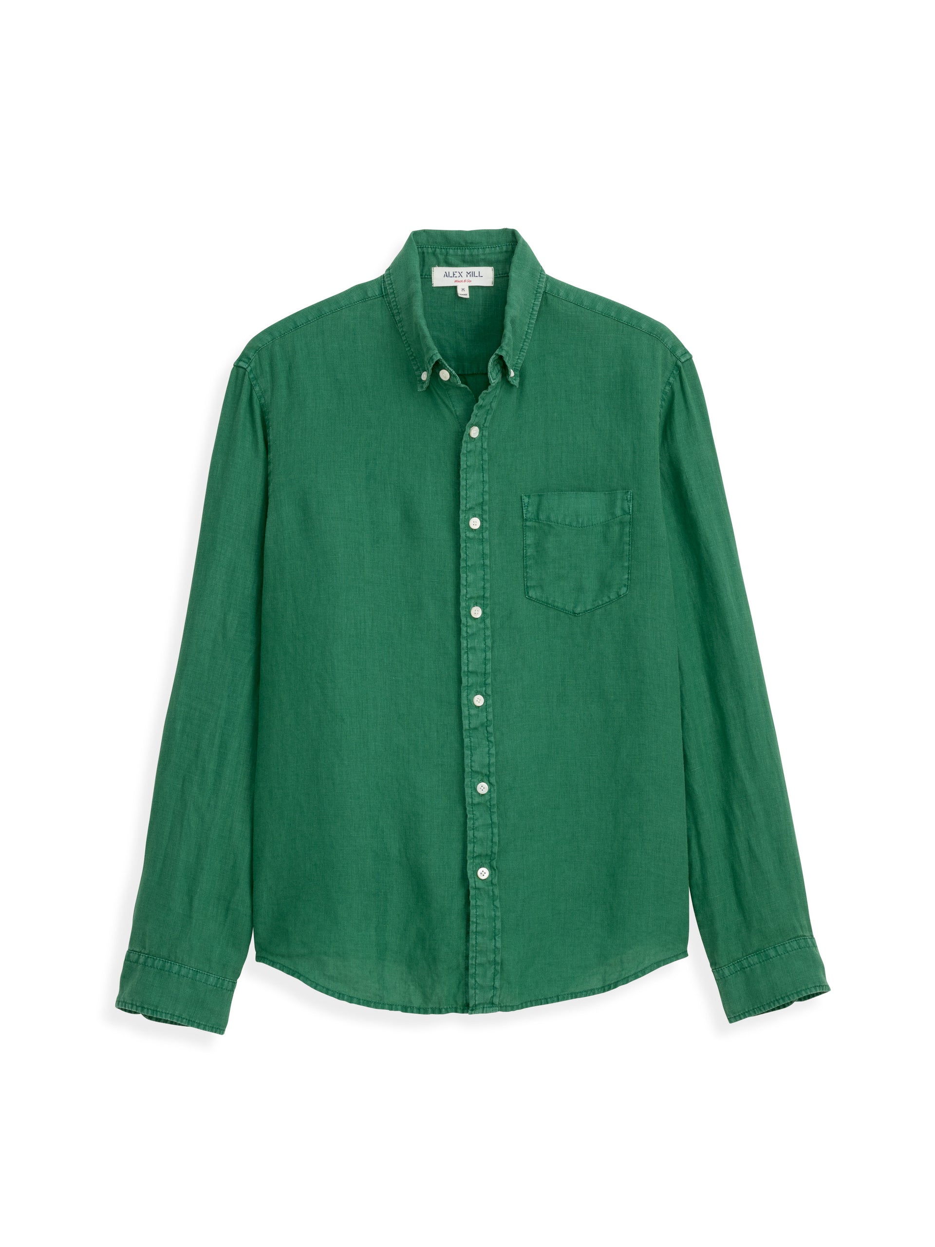 Alex Mill Mill Shirt in Linen Tropic Green