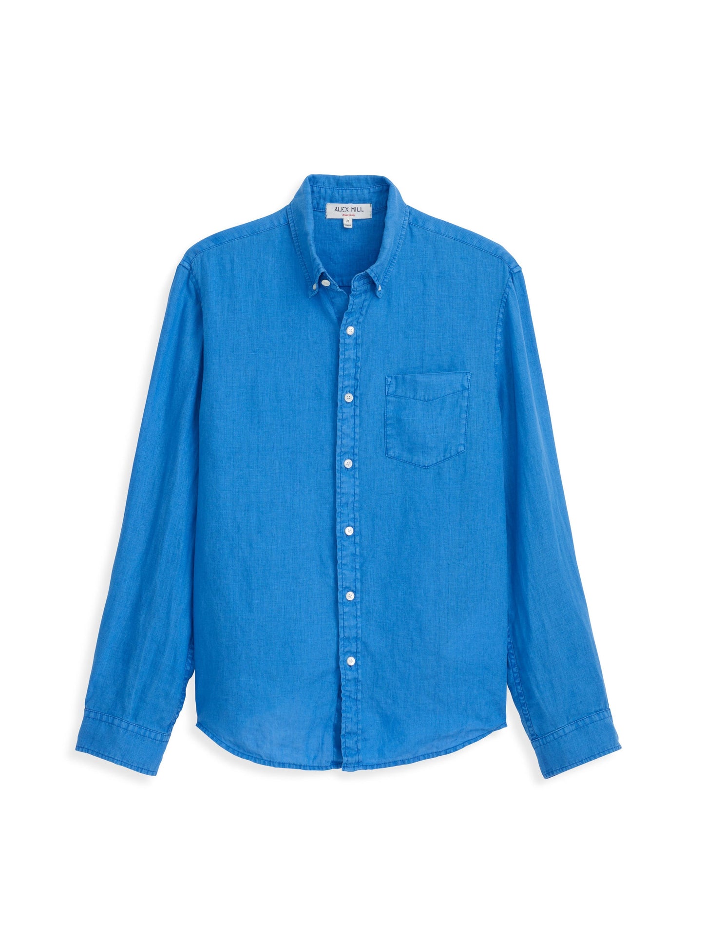 Alex Mill Mill Shirt in Linen Pool Blue