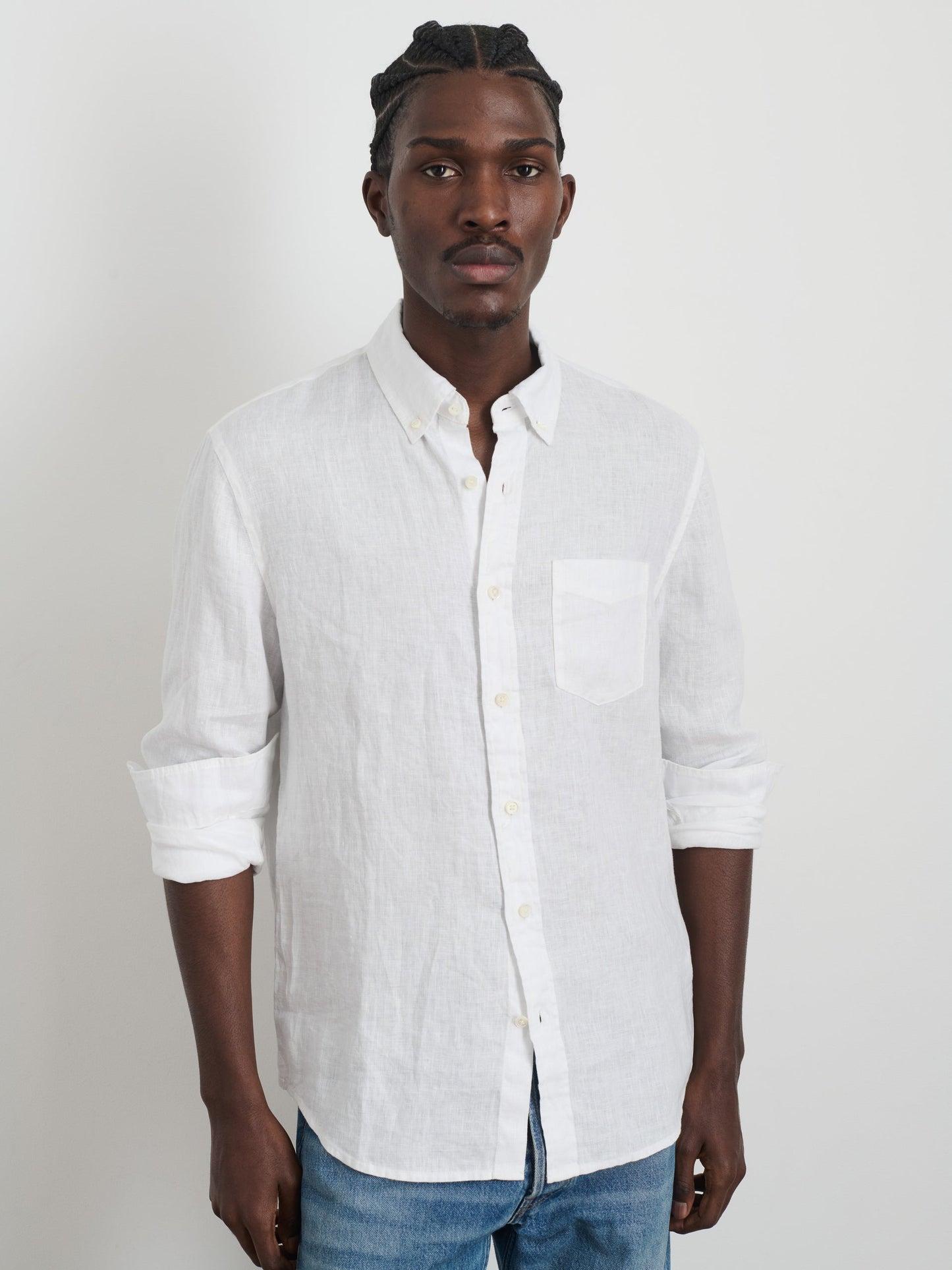 Alex Mill Mill Shirt in Linen White
