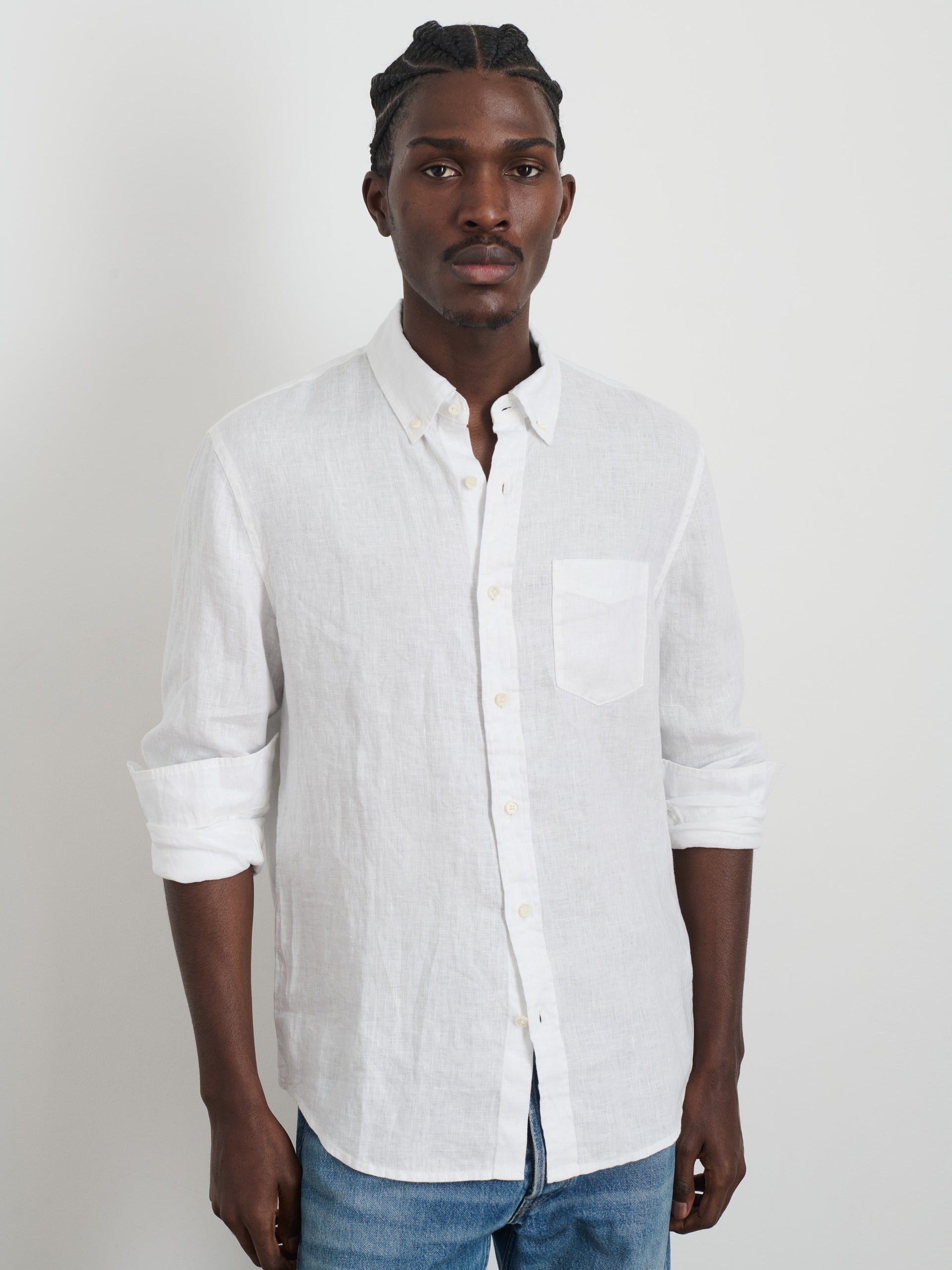 Alex Mill Mill Shirt in Linen White