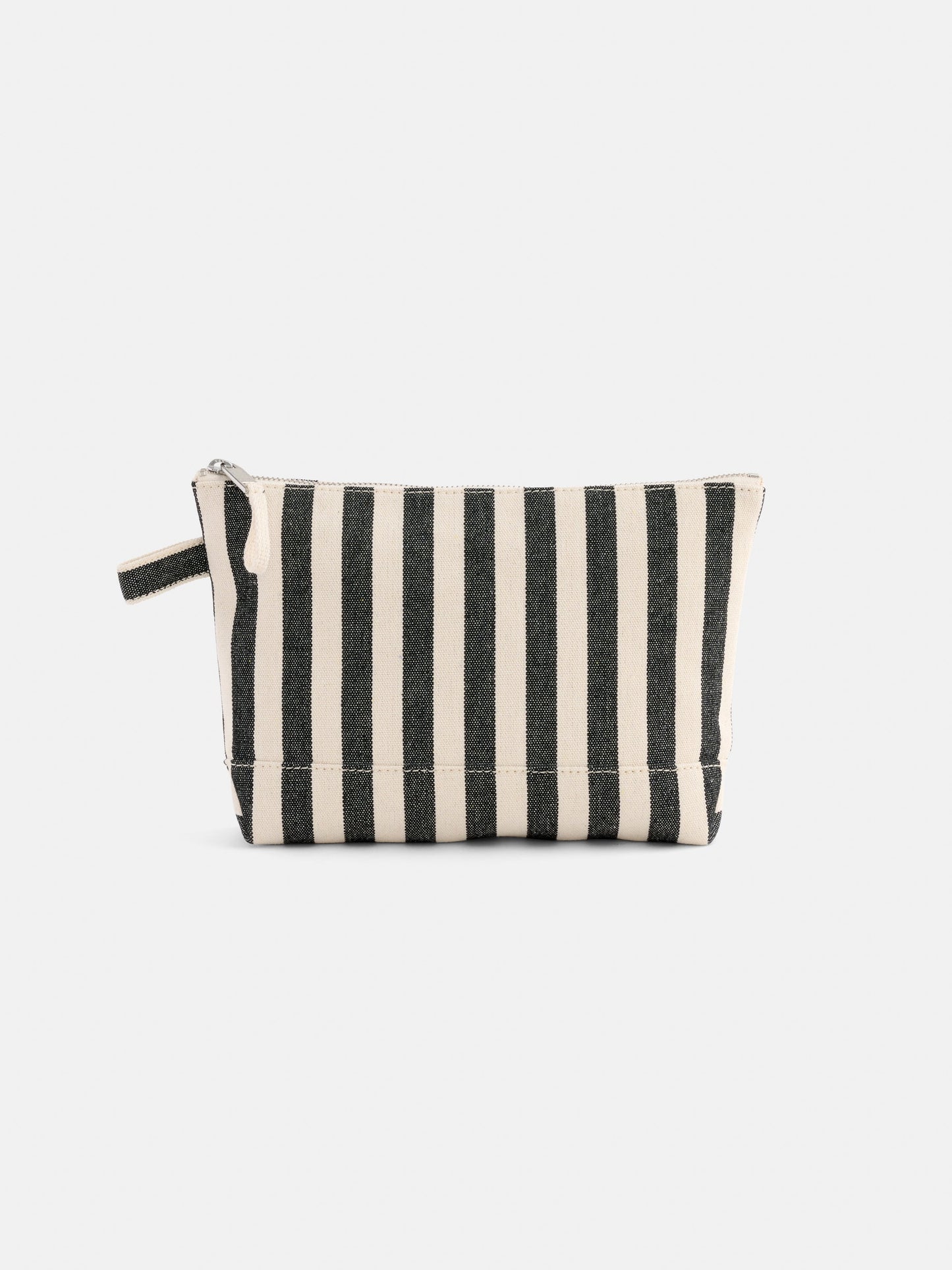 Alex Mill The Perfect Canvas Pouch in Black Stripe Black/Natural